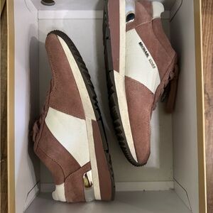 Michael Kors Women’s Brown and White Sneakers